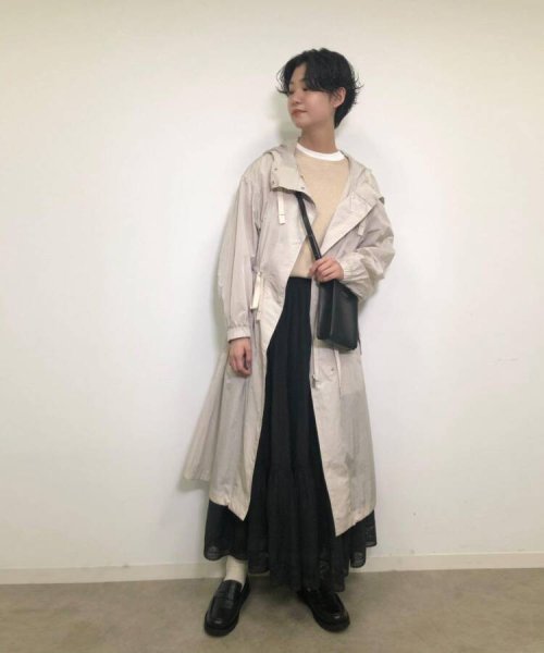 【STORY4月号掲載】【洗える】ライトモッズコート