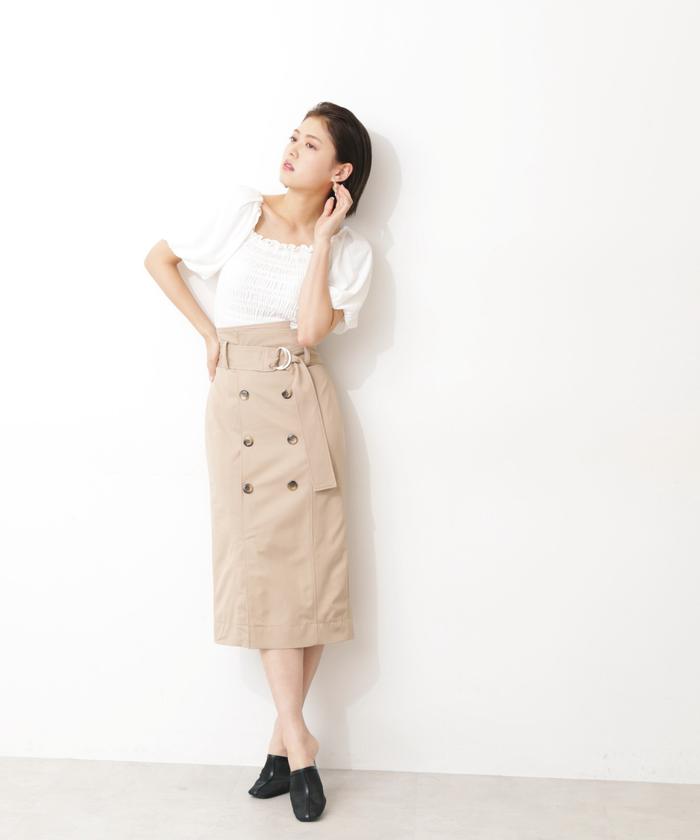 jill stuart 黒とベージュのタイトスカート 楽天市場】【SALE／50%OFF】トレンチタイトスカート JILL by
