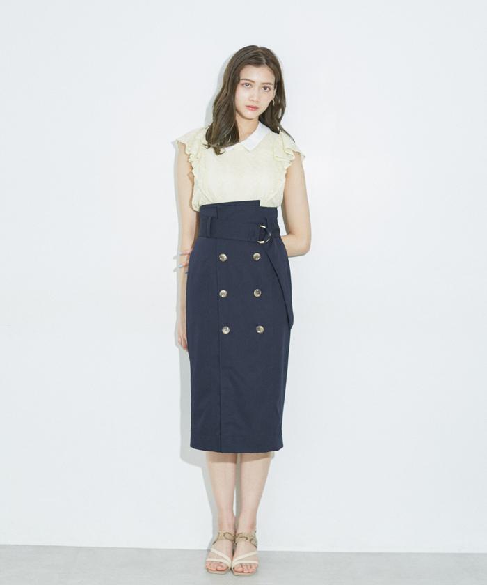 セール 50%OFF】トレンチタイトスカート(504561516) | ジル バイ
