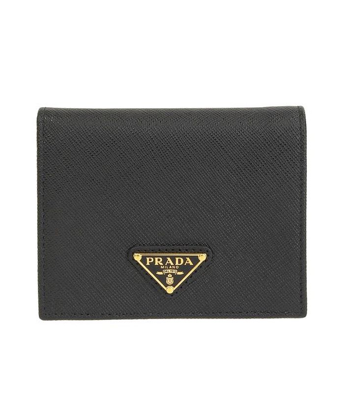 【れいこまるさま】PRADA プラダ 二つ折り財布 サフィア–ノ　トライアングル