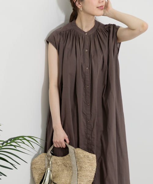 【NEW限定品】 セール 30%OFF】『一部WEB限定カラー』フレンチスリーブロング ワンピース