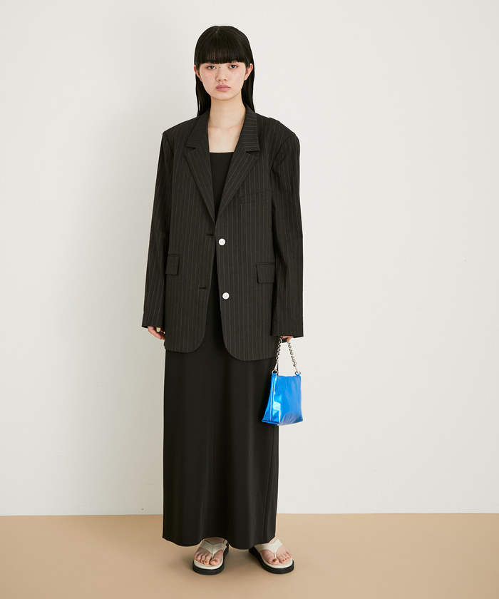 新品タグ付き アダムエロペ ストレッチリネンオーバーシャツジャケット ベージュ セール 70%OFF】【セットアップ対応】リネンライクジャケット