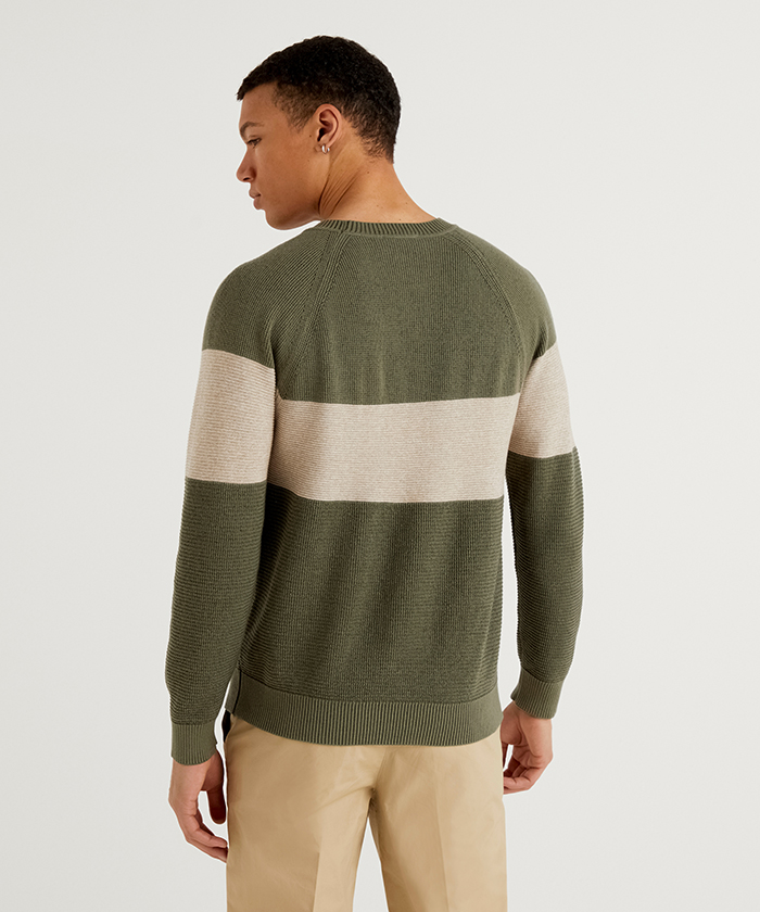 セール60%OFF】フロントライン長袖ラウンドネックラグランニット ...