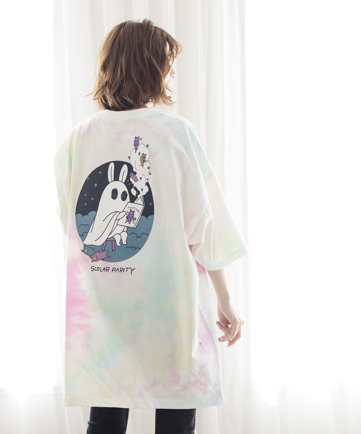 おばけウサギの夢柄スーパーBIG Tシャツ(504616248) | スカラー