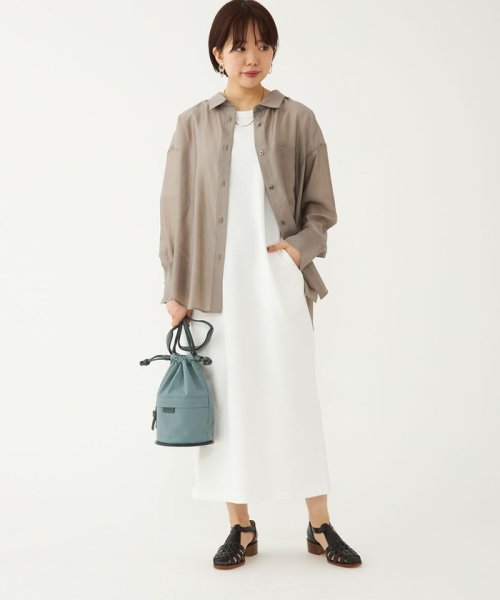 【WEB限定】［ XS /H148－155cm］シアー ローン オーバー シャツ