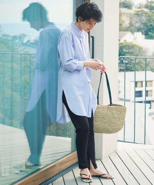 【SLOW】Soft Wash Shirting チュニック シャツ