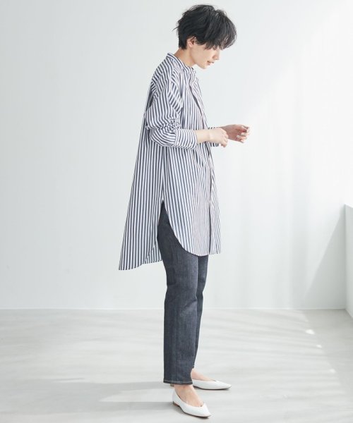 【SLOW】Soft Wash Shirting チュニック シャツ