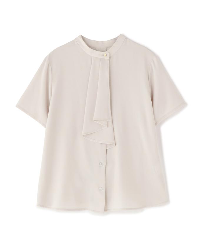 「N.（N. Natural Beauty Basic）」 半袖ブラウス MEDIUM スミクロ レディース ボウタイ風半袖ブラウス(504617797) | エヌナチュラルビューティ