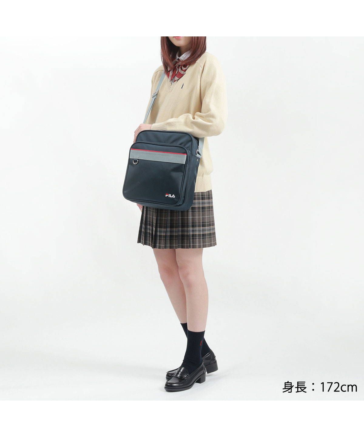ショルダーバッグ・ポシェット FILA FILA ballerina duffel bag_FS3BCG3371F_BLK FILA（フィラ）の「【FILA】ポーチ付きショルダーバッグ