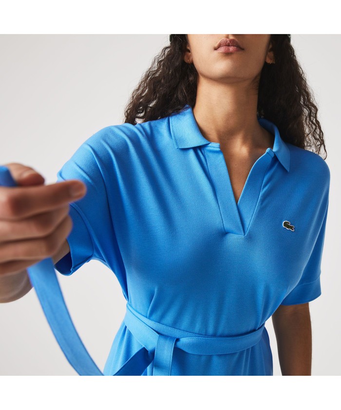 セール】ラコステ LACOSTE リラックスフィットピケポロドレス