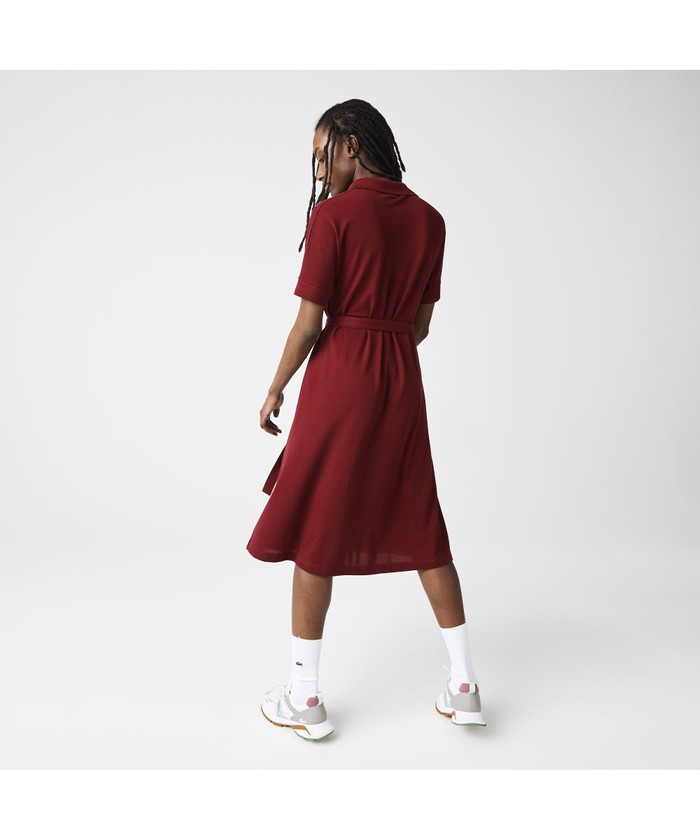 セール】ラコステ LACOSTE リラックスフィットピケポロドレス