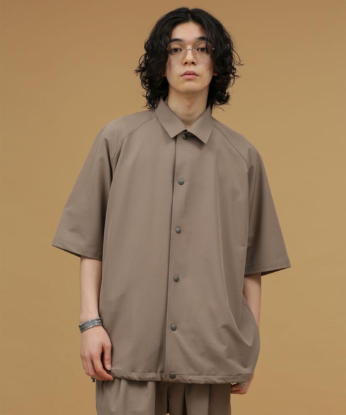 Tops863 オーバーサイズ　シャルムーズ　ラグランスリーブ　ブラウス　シャツ セール】LB.03/シェルテックラグランスリーブレギュラーカラー