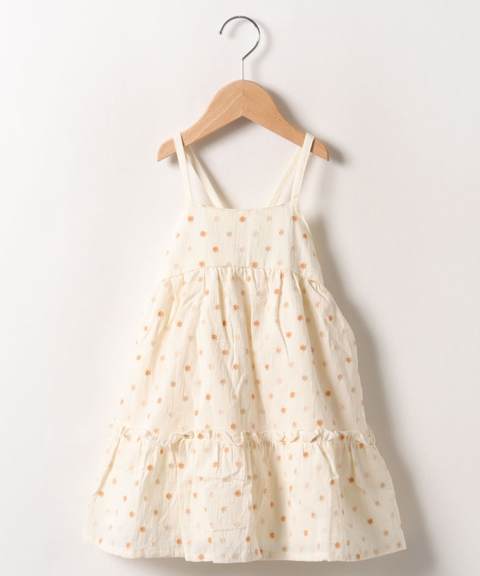 【美品】petit main プティマイン フォーマル ワンピース シューズ セール 60%OFF】【リンク】花刺繍キャミワンピセット