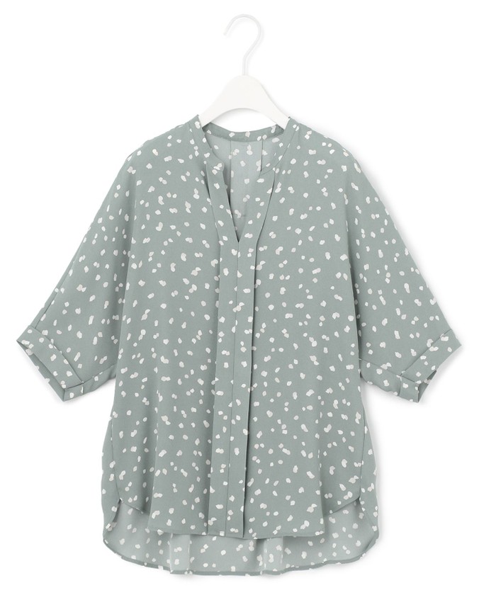 WEB限定カラーあり・洗える】Back Satin Amunzen キーネック WEB限定カラーあり・洗える】Back Satin Amunzen キーネック