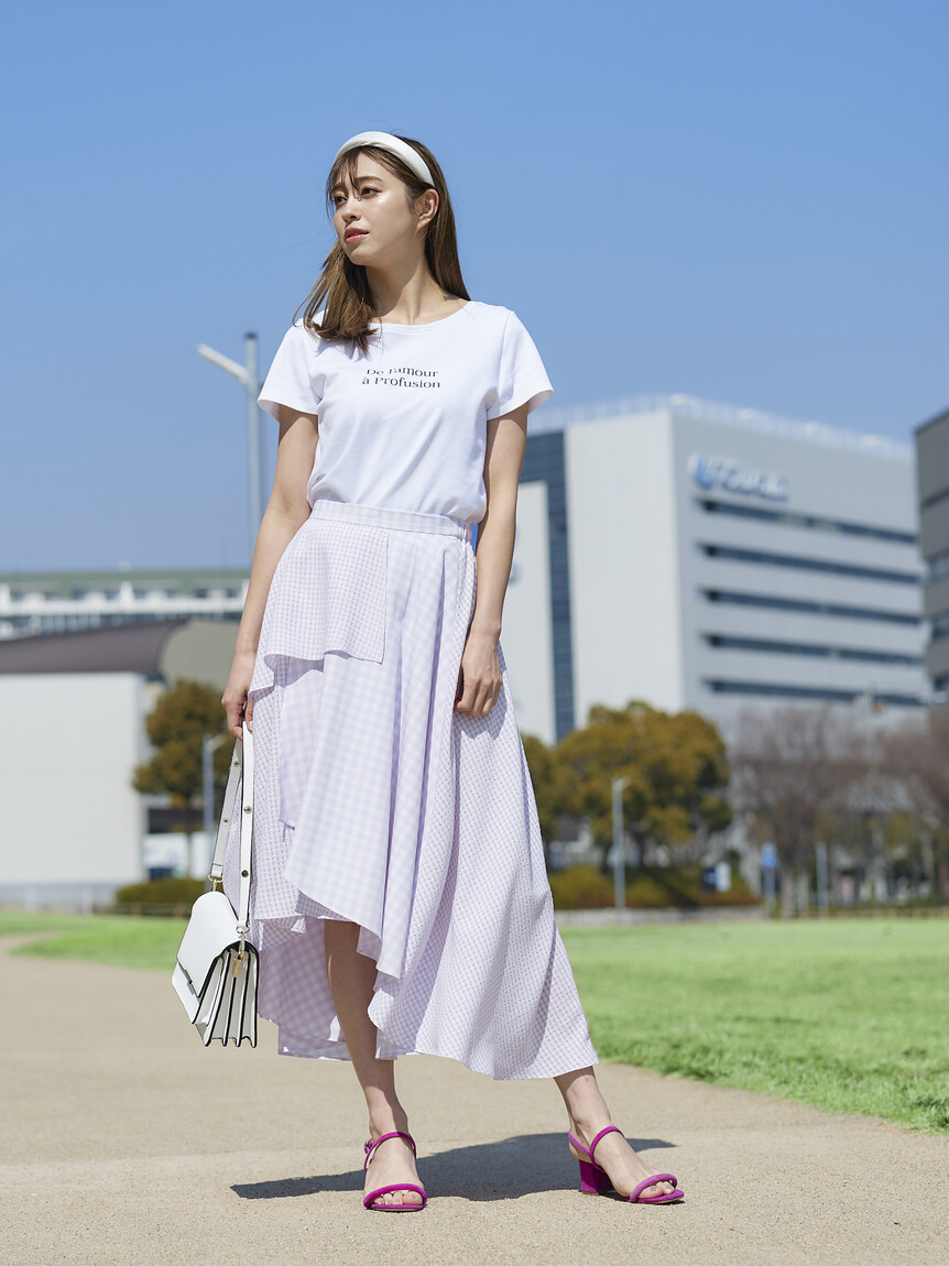 吉岡純子 deru2828 アシンメトリースカート Mサイズ - メルカリ