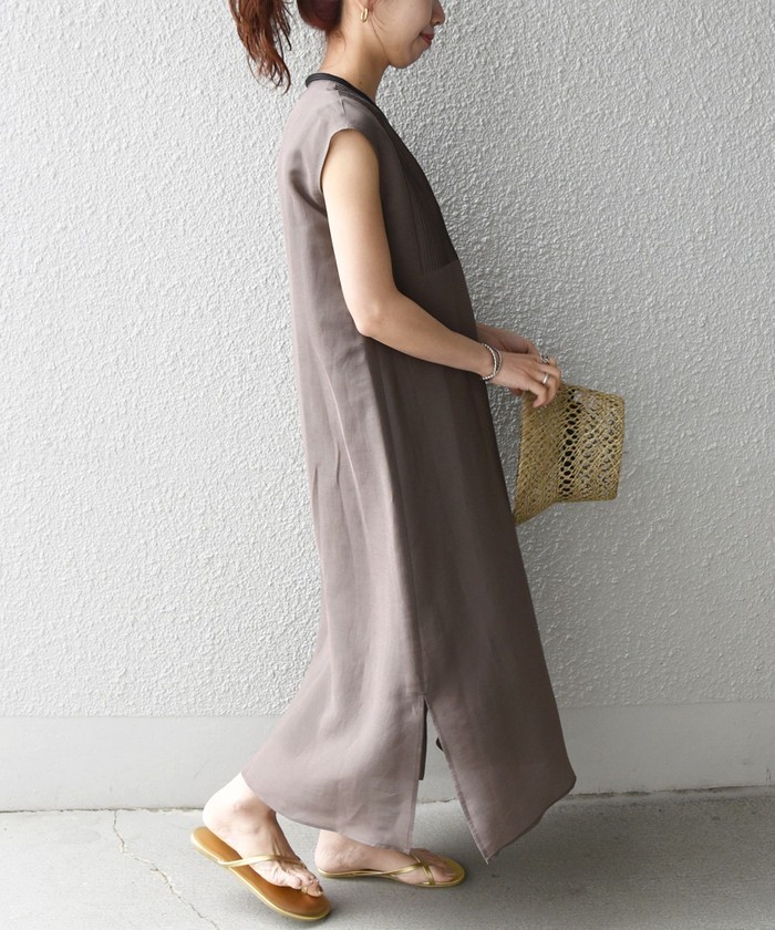 SHIPS any: 〈ウォッシャブル〉シアー ピンタック ワンピース SHIPS any: 〈ウォッシャブル〉シアー ピンタック ワンピース