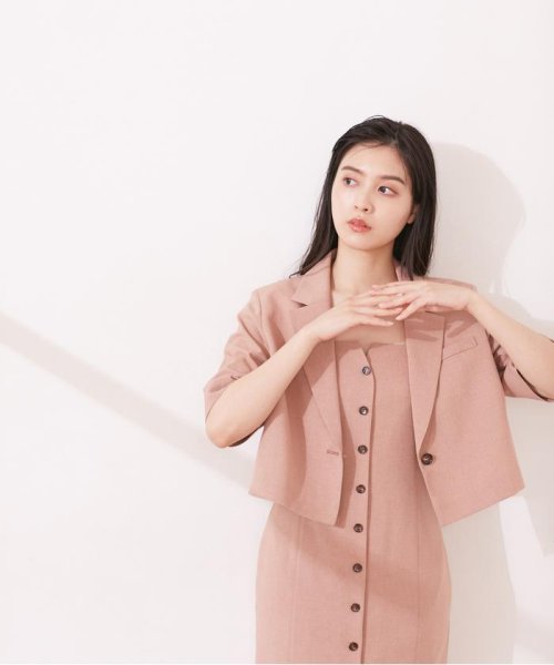 リネンライクセットアップ ジャケット ジルバイジルスチュアート Jill By Jillstuart D Fashion リネンライクセットアップ ジャケット ジルバイジルスチュアート Jill By Jillstuart D Fashion