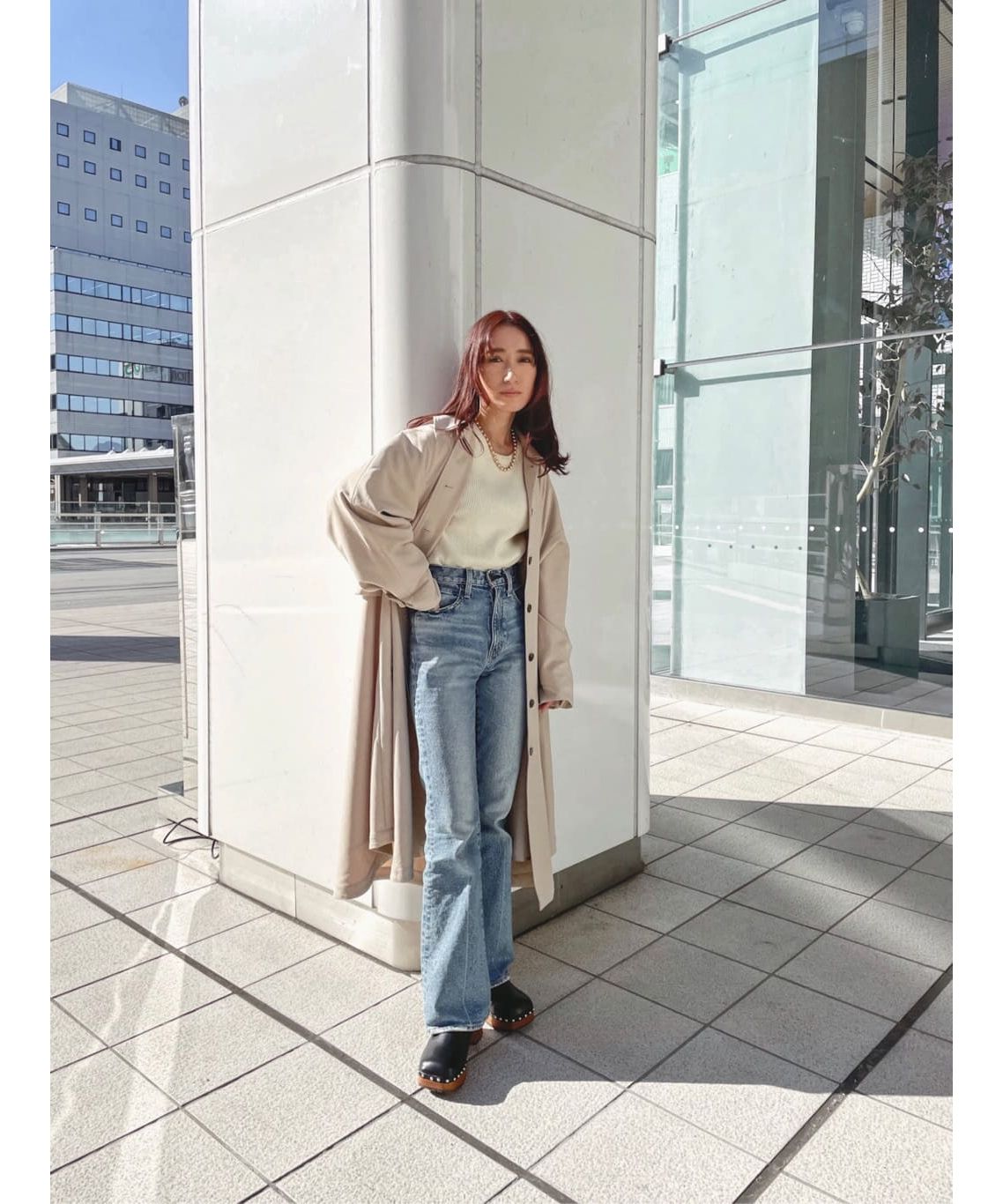 【１着でも送料無料】 セール 66%OFF】ROUND HEM FLARE TRENCH コート(504550369 ジャケット・アウター