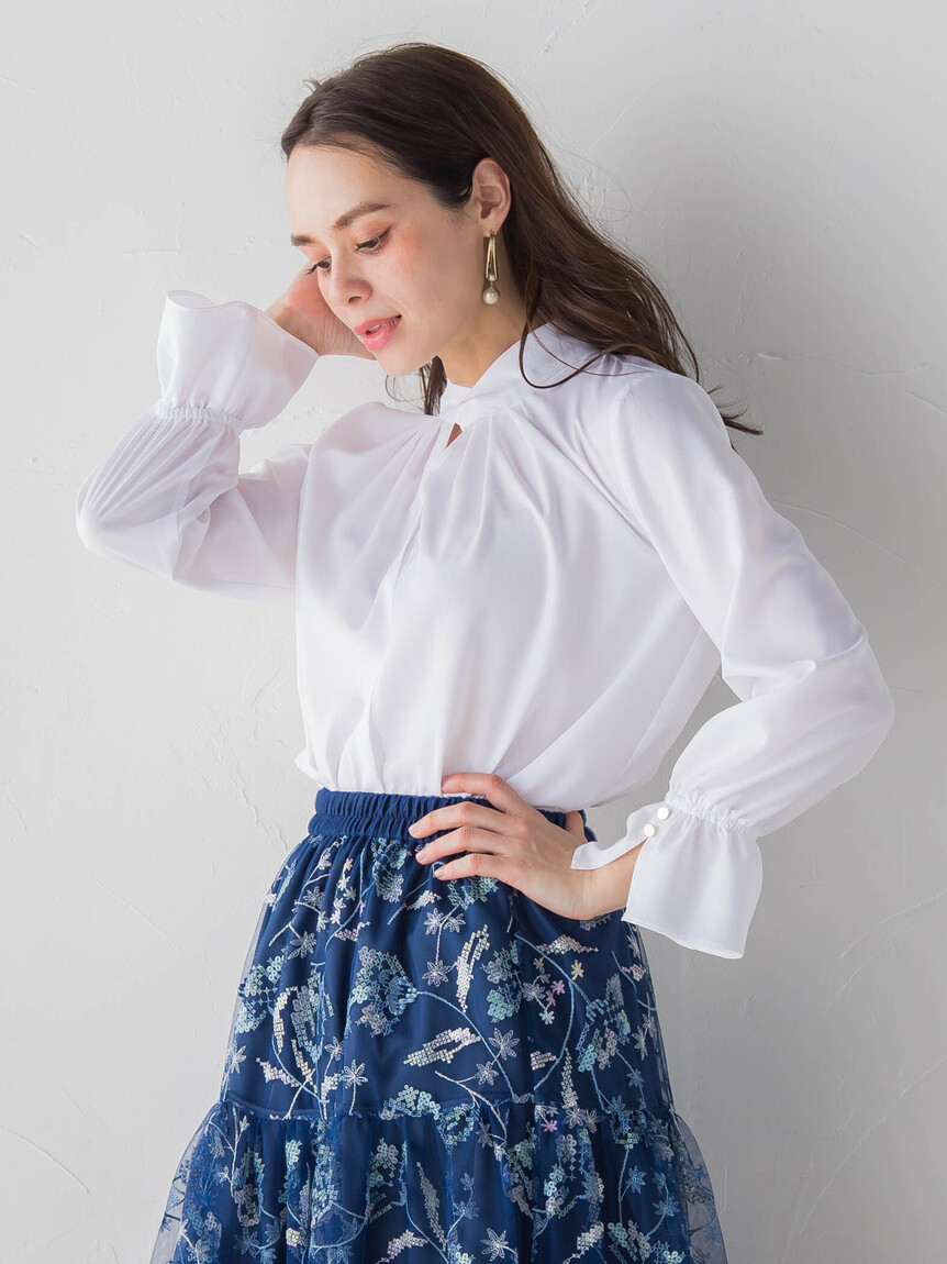 美品】Viaggio Blu ビアッジョブルー ブラウス パンツ アナイ