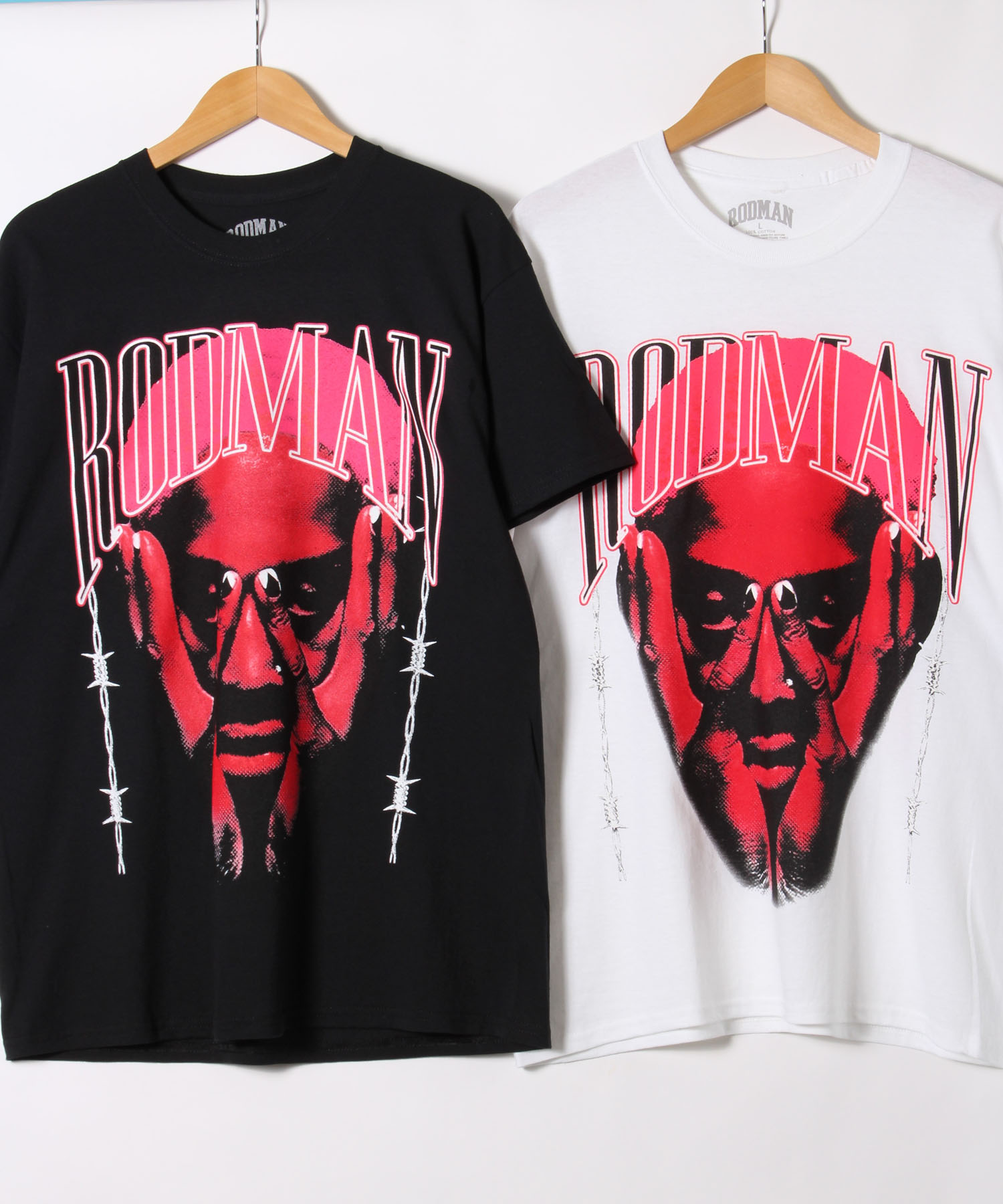RODMAN Barbwire Pink Tshirt/ロッドマンTシャツ(504605911 RODMAN Barbwire Pink Tshirt/ロッドマンTシャツ(504605911