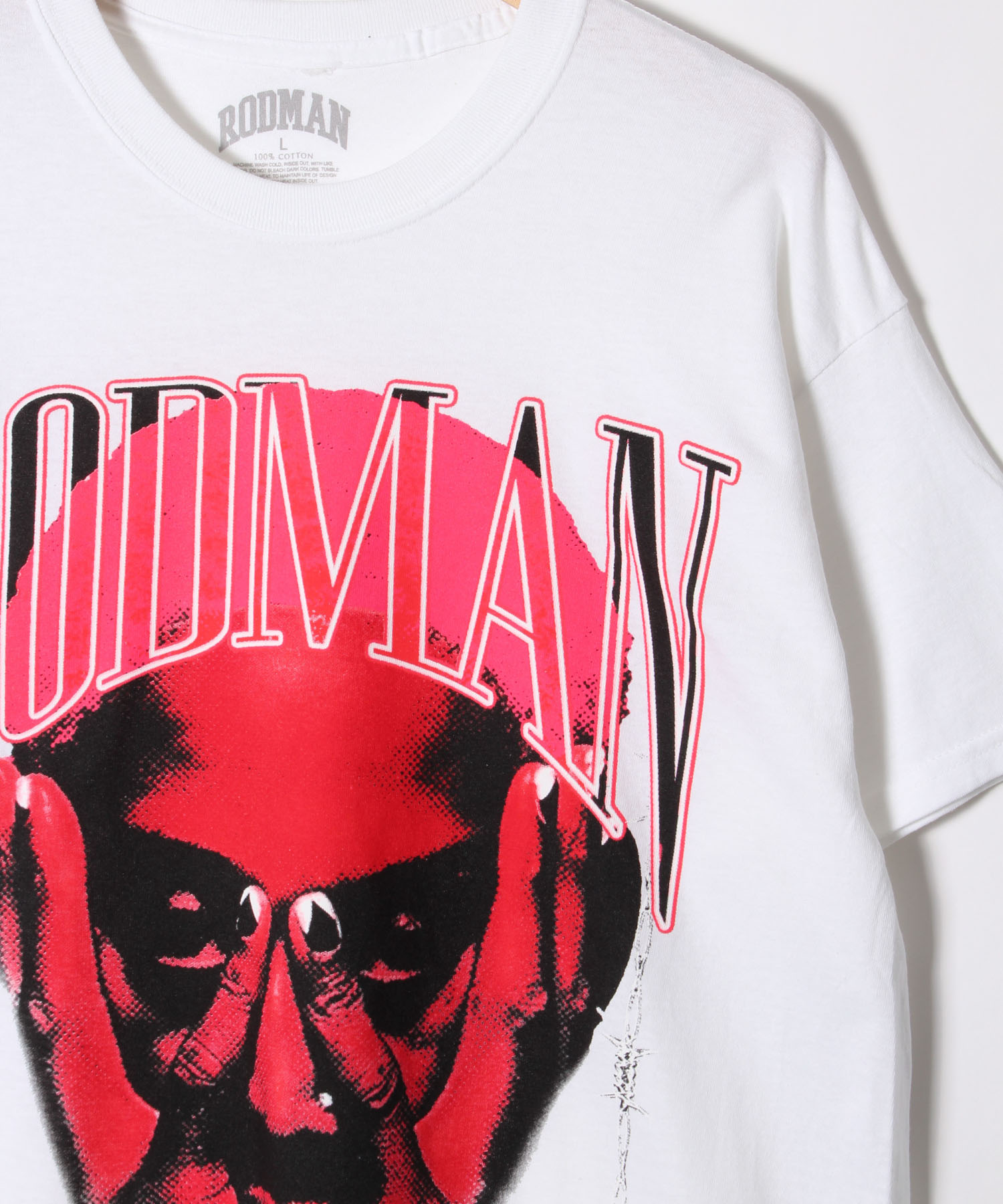 RODMAN Barbwire Pink Tshirt/ロッドマンTシャツ(504605911 RODMAN Barbwire Pink Tshirt/ロッドマンTシャツ(504605911