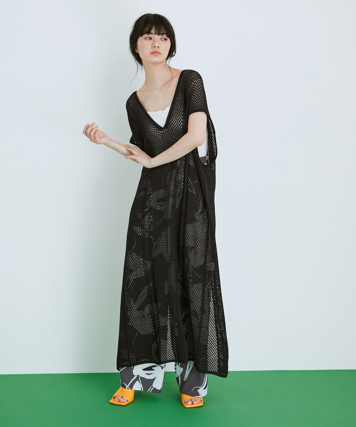 セール】【一部直営店舗・WEB限定】クロシェマキシワンピース
