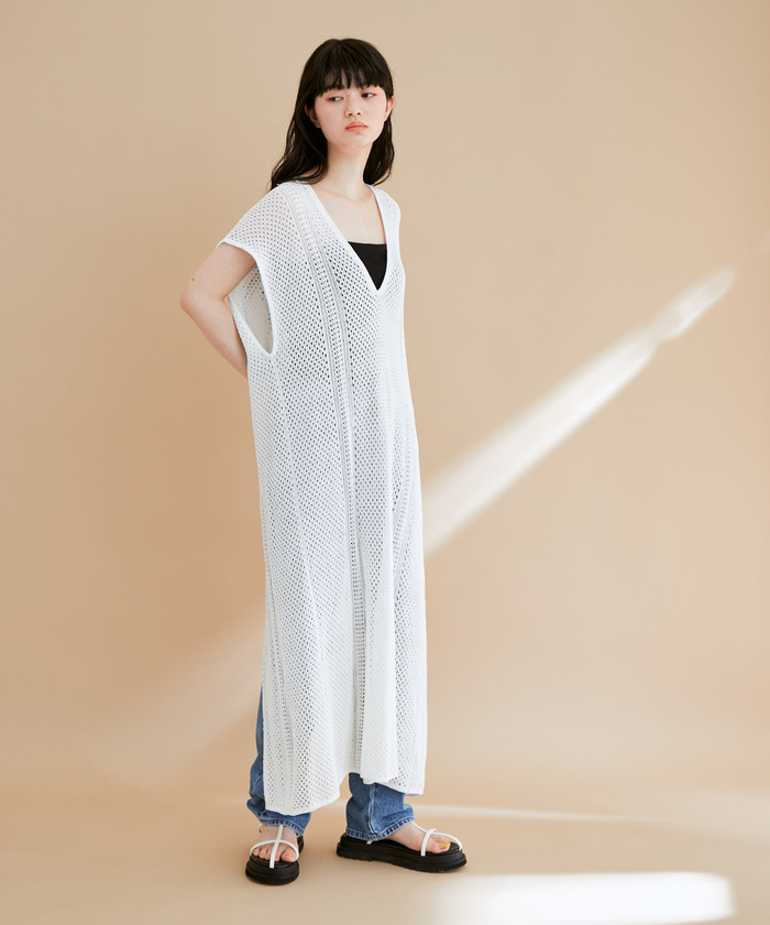 タキマキ愛用Aje.【関税送料込】ラッフル付き マキシワンピース タキマキ愛用Aje.【関税送料込】ラッフル付き マキシワンピース