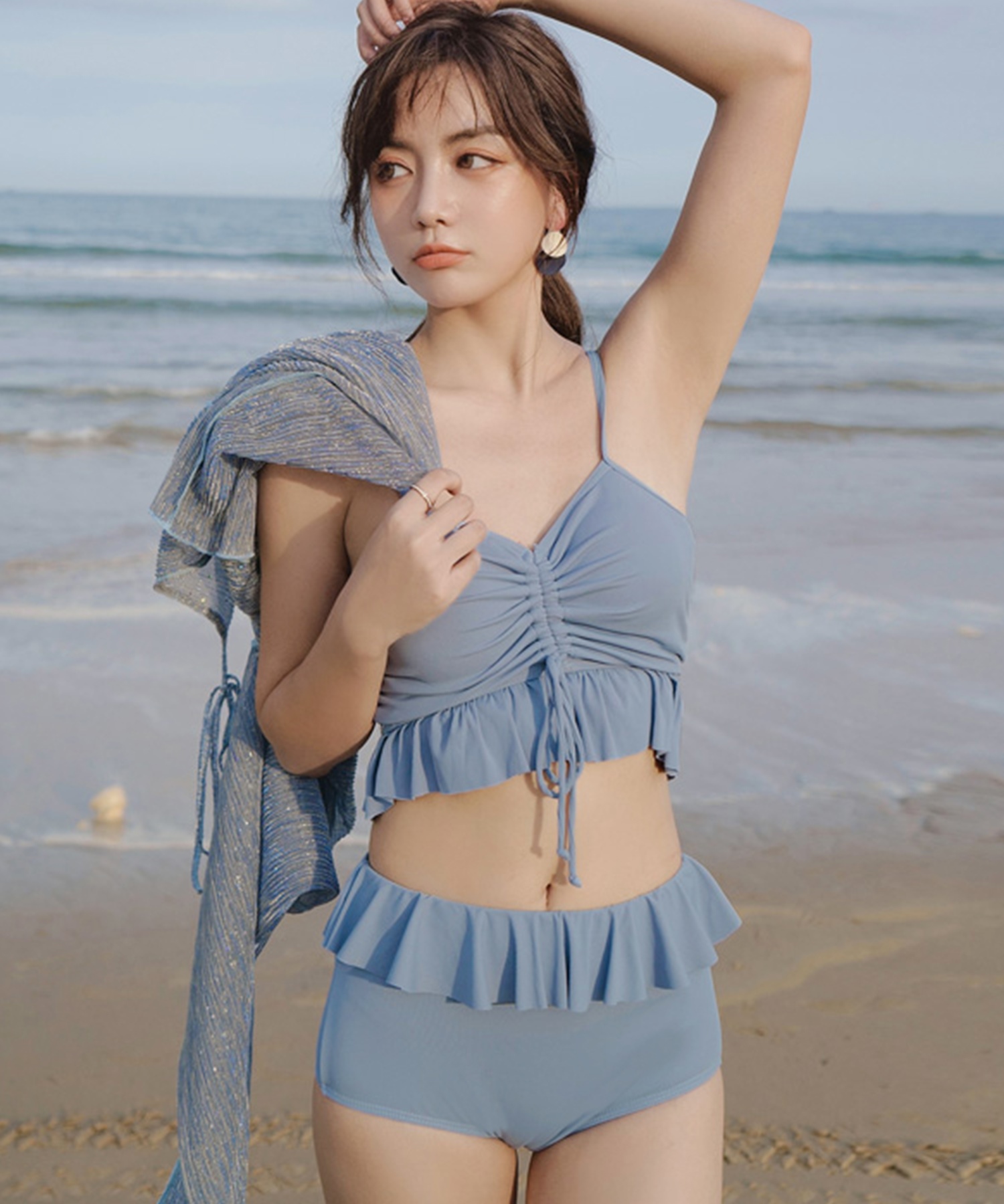 poppy ビスチェ　あさぎーにょ あさぎーにょ poppy 水着 フリルビスチェビキニ