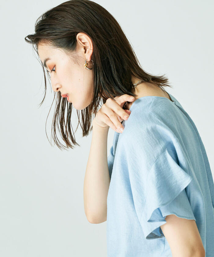 美品NOLLEY'Sノーリーズきれい色大人可愛いジュピター後ろタックブラウス♪ セール 20%OFF】◇【WEB限定】ジュピター後ろタックブラウス