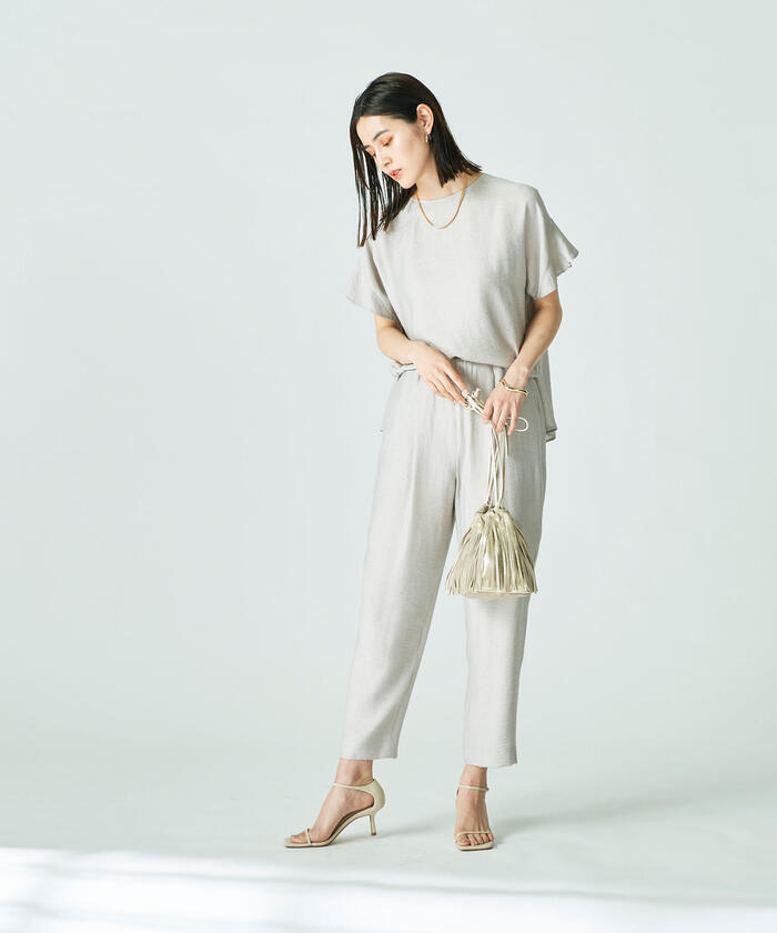 美品NOLLEY'Sノーリーズきれい色大人可愛いジュピター後ろタックブラウス♪ セール 20%OFF】◇【WEB限定】ジュピター後ろタックブラウス