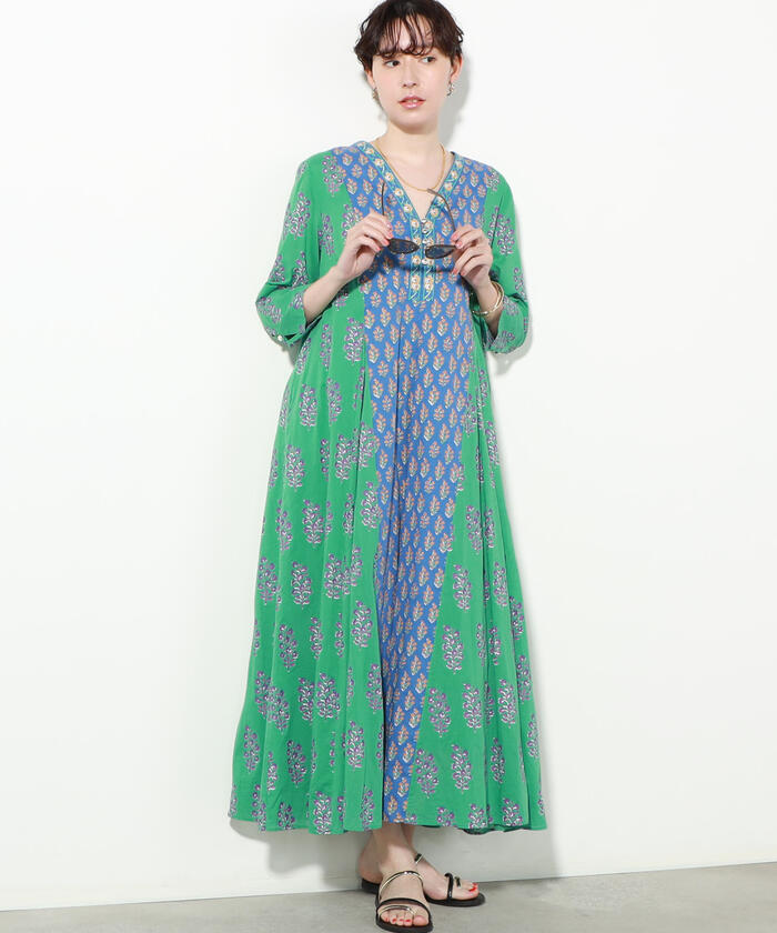 ◇【WEB限定】【ne Quittez pas/ヌキテパ】ETHNIC PRINT PANEL
