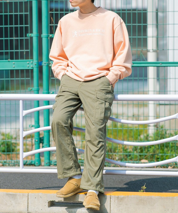 セール 50%OFF】SHIPS any: BDU ライトオンスデニム カーゴパンツ