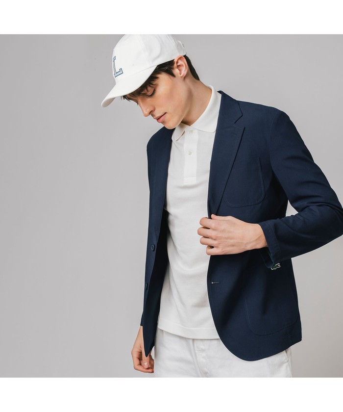セール】ラコステ LACOSTE 撥水テーラードジャケット(504628363