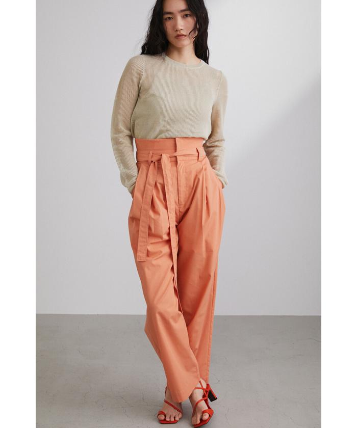 セール 50%OFF】ハイウエストベルトワイドパンツ(504628495