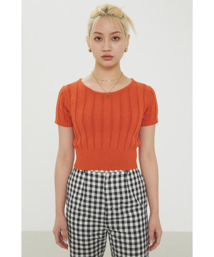 LAGUA GEM | RIB KNIT ショートパンツ (ショートパンツ ) |SHEL