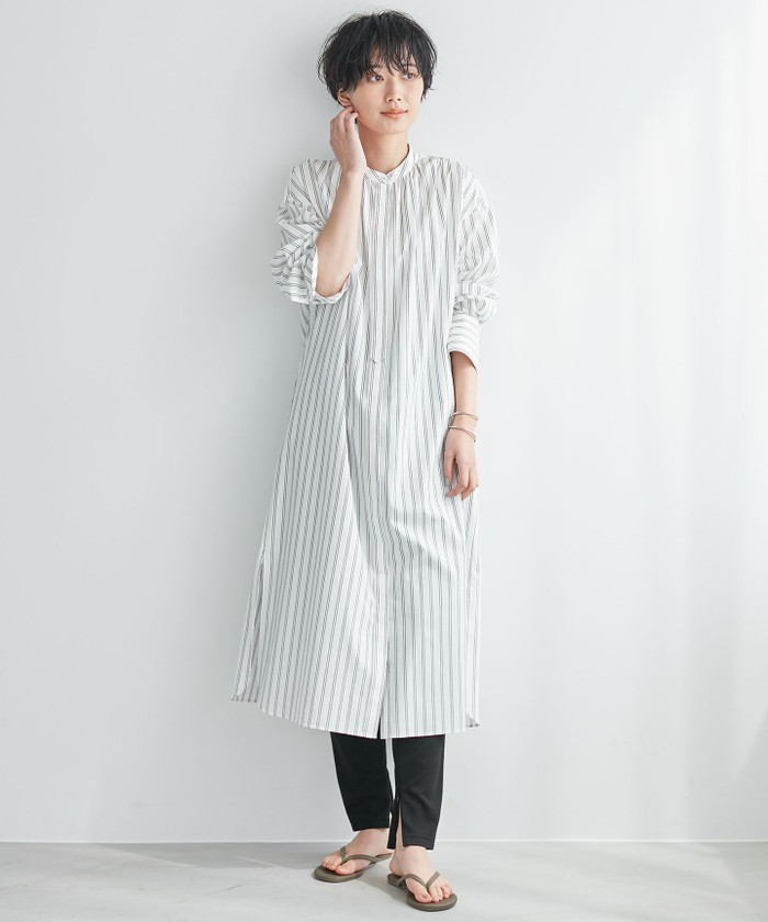 セール 30%OFF】【SLOW】Soft Wash Shirting シャツ ワンピース