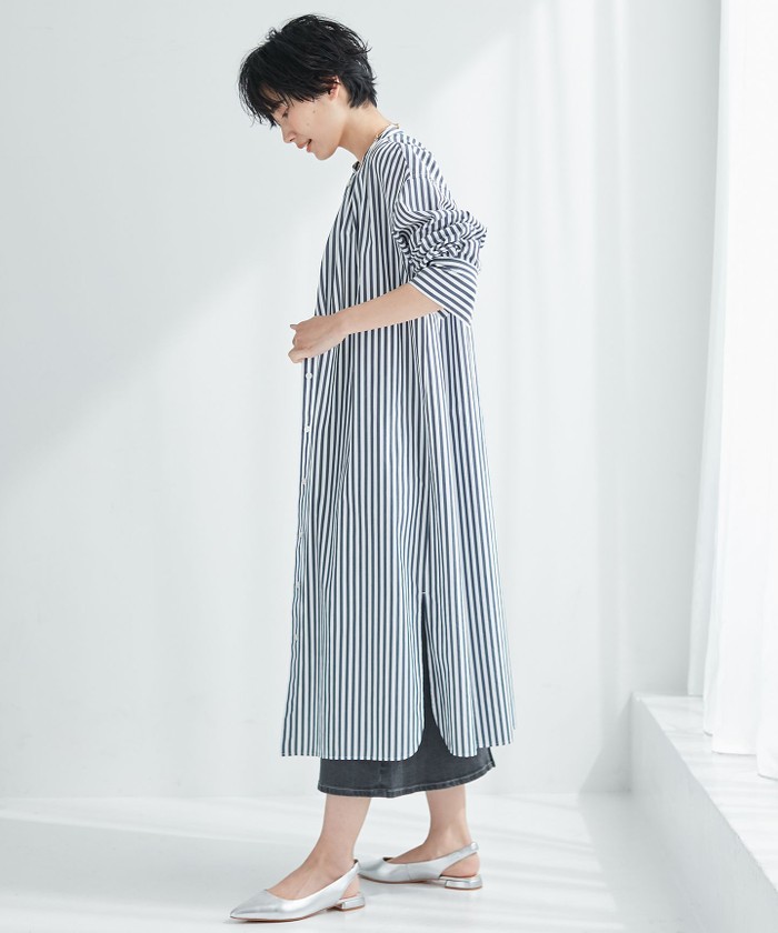 セール 30%OFF】【SLOW】Soft Wash Shirting シャツ ワンピース