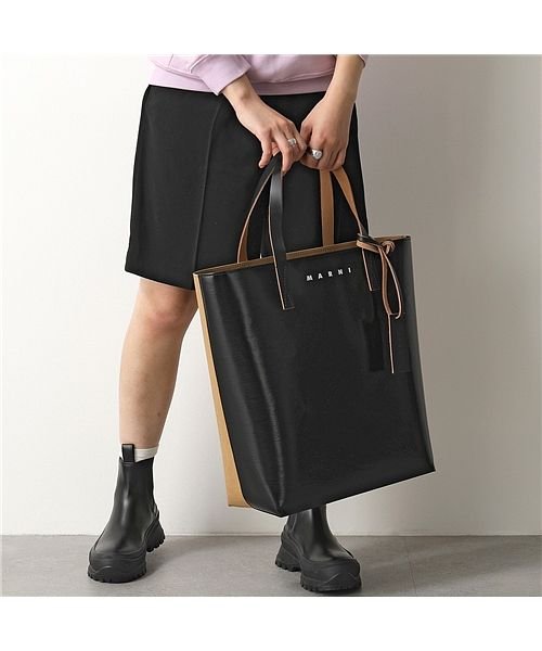 新しいブランド Marni マルニ トートバッグshmq0025q0p0621レディースセルロースショッピングバッグロゴバイカラー鞄z2m84 バッグ ビジネスバッグ Minapark01 Mx