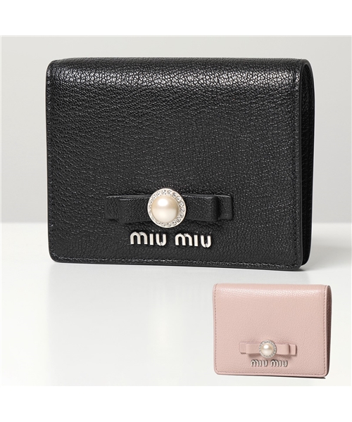 セール】【MIUMIU(ミュウミュウ)】二つ折り財布 5MV204 2F3R 