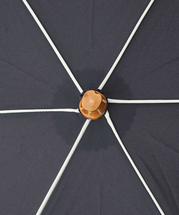 【雨傘】バンブーハンドル折畳み傘 セール 30%OFF】【晴雨兼用】バンブーハンドルバイカラー