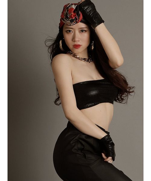 タグ付き未使用品　eaphi nuance tulle bustier ブラック ボムシェル bombshell ブラトップ・チューブトップ・ベアトップ
