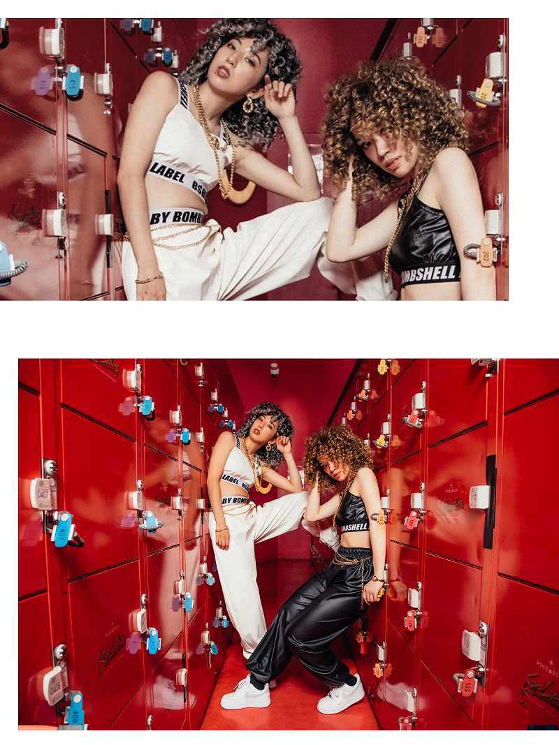 ボムシェル bombshell パンツ・サルエルパンツ レザー風 パンツ