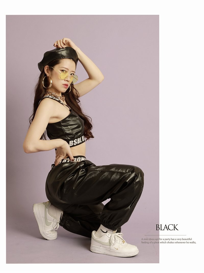 ボムシェル bombshell パンツ・サルエルパンツ レザー風 パンツ ボムシェル bombshell パンツ・サルエルパンツ レザー風 パンツ
