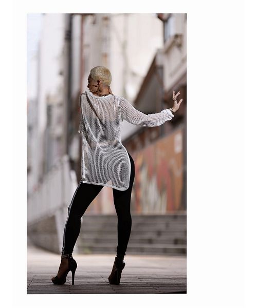 ボムシェル bombshell トップス メッシュニット カットソー 長袖