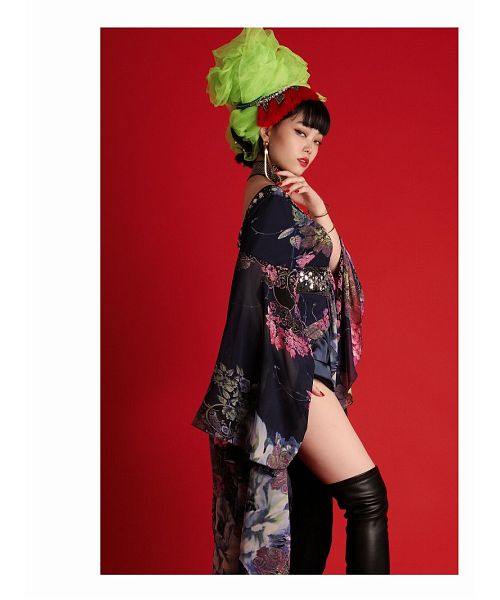 ボムシェル bombshell 和装 和柄 着物ドレス 花魁 よさこい