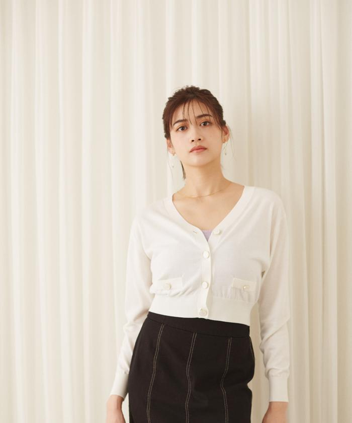 JILL by JILLSTUART - JILL by JILLSTUART(ジルバイジルスチュアート) カーディガン サイズFR レディース - ライトブラウン 七分袖 JILL by JILLSTUART - JILL by JILLSTUART(ジルバイジル
