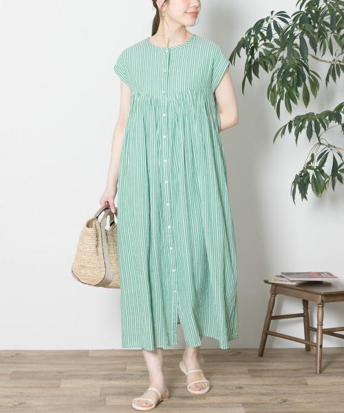 サルーチェ | ▽▽▽▽▽ Dobby cotton dolly dress
