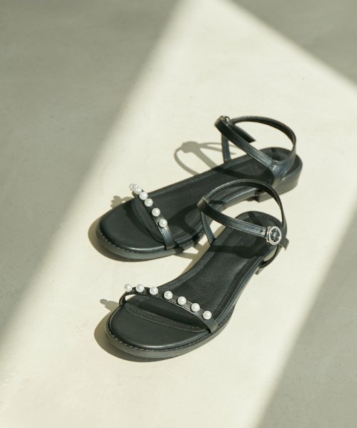 セール 30%OFF】パールフラットサンダル(504636055) | ビス(VIS) - d