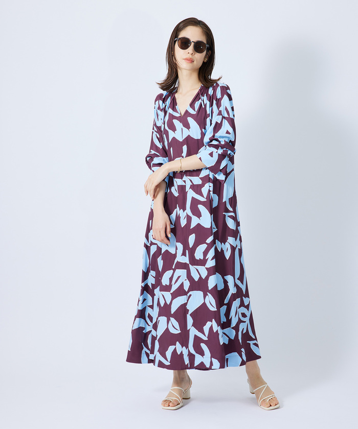 Dolce & Gabbana アブストラクトプリント ワンピース Zebra-print one-shoulder chiffon dress in Multicolor for