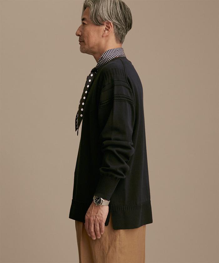 セール 70%OFF】LB.01/シーアイランドコットンクルーネックニット
